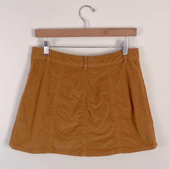 American Eagle Corduroy A-Line Button Down Mini Skirt - Picture 3 of 7